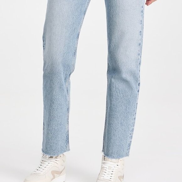 Agolde 90s Pinch Waist Straight Leg Raw Hem - Picture 2 of 7